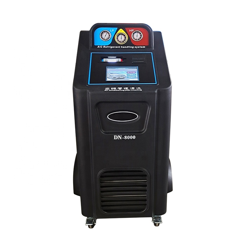 Coolant Flush Machine - HW-8000 R134a und R1234yf Klimaanlagen-Kältemittel-Rückgewinnungsgerät /